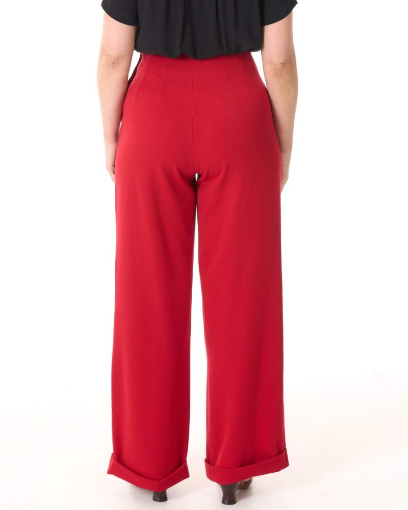 1940s Swing Trousers - Red - Bilde 3