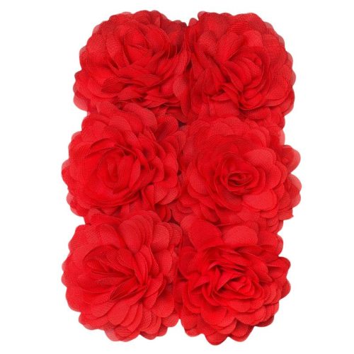 Urban Hippies Chiffon hårblomst Hibiscus red