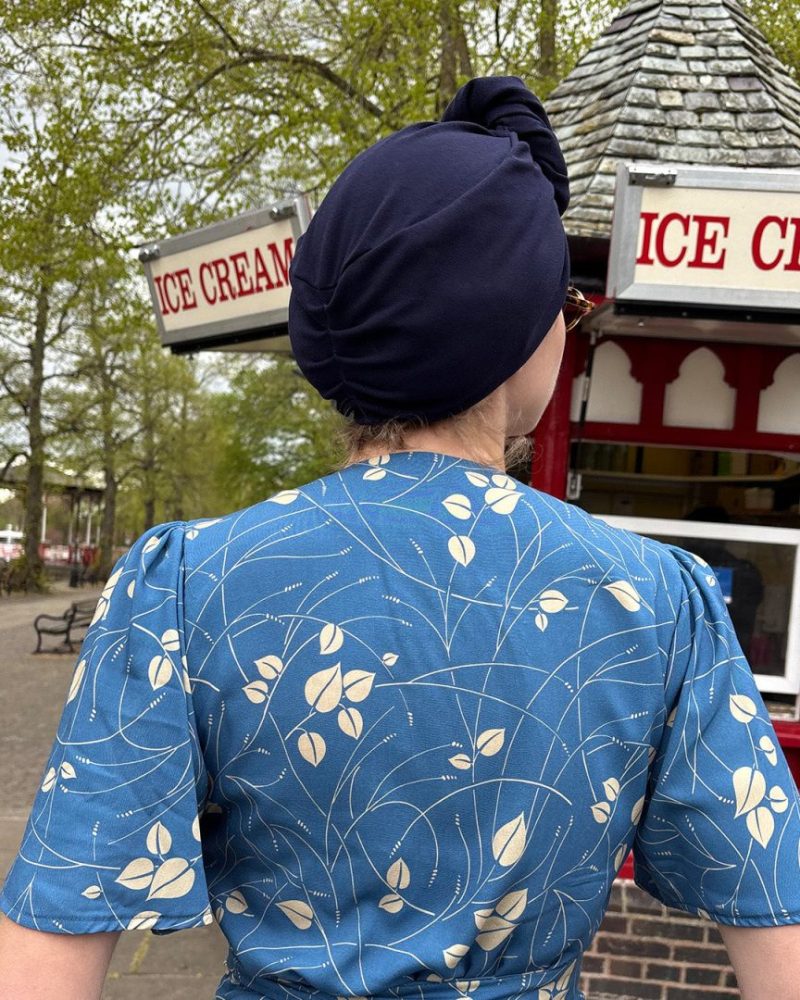 1940s Turban - Navy - Bilde 3