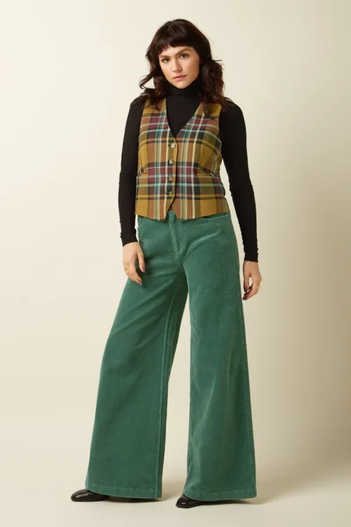 Peppa Corduroy Bukser - Matcha Green