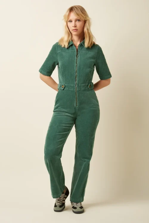 Garbo Corduroy Zip Jumpsuit