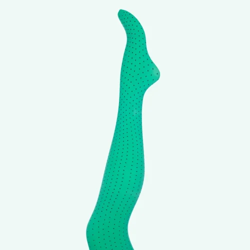 Margot strømpebukser Dots Polka Green