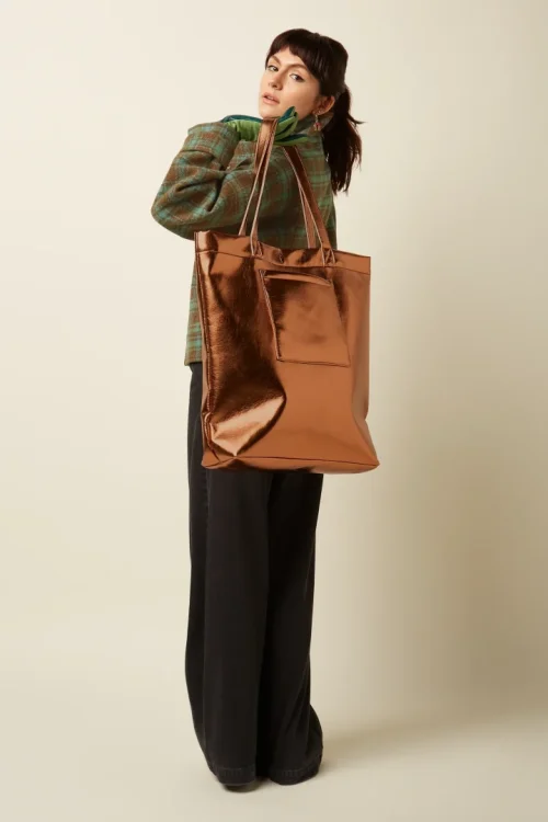 Shopper Shine Bronze Brown