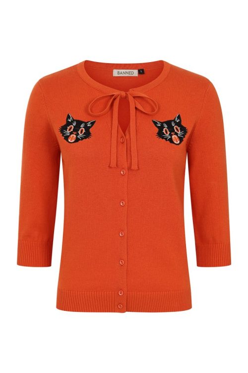 Mia Scared Cat Cardigan