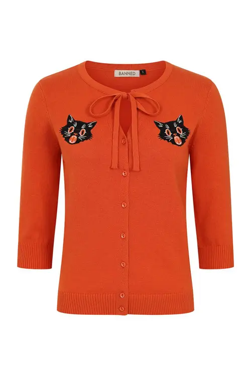 Mia Scared Cat Cardigan