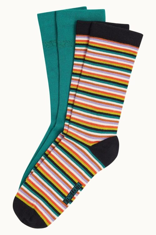 Sokker 2pk Millie Stripe