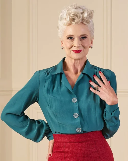 1940s Victory Blouse Dragonfly
