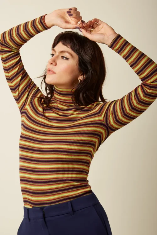 Rollneck Top Eira Stripe
