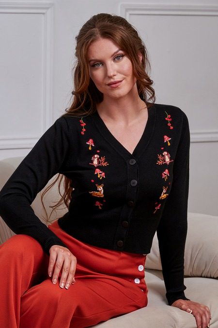 Nara Forest Cardi Black