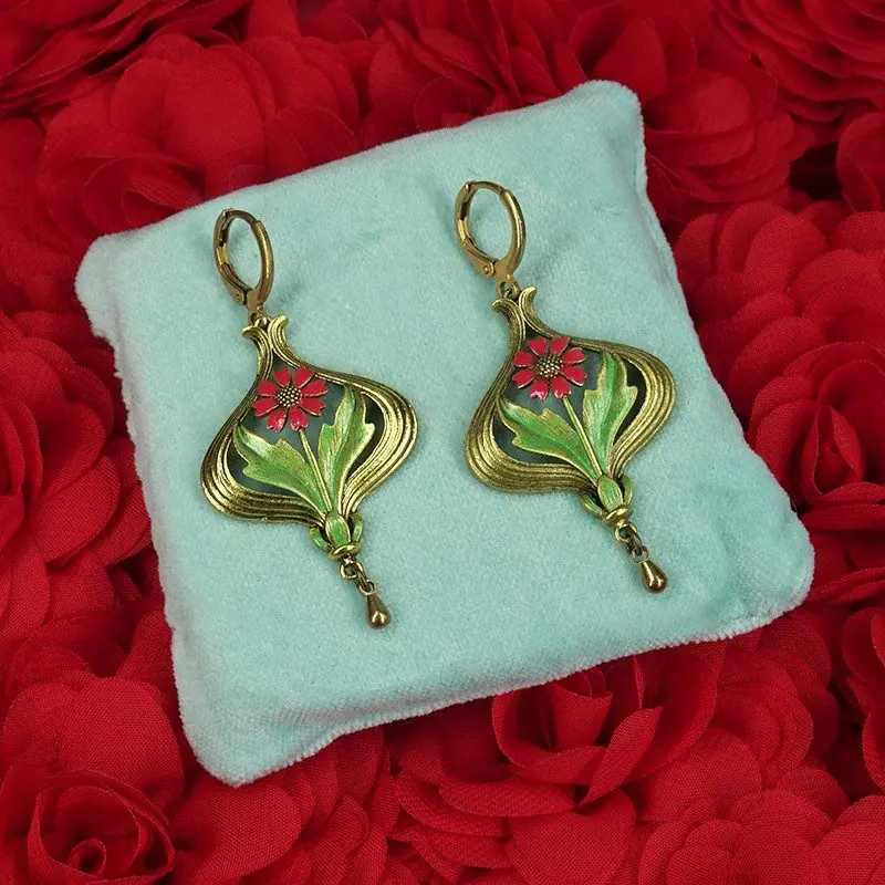 Urban Hippies Øredobber Arabella Red - Bilde 2