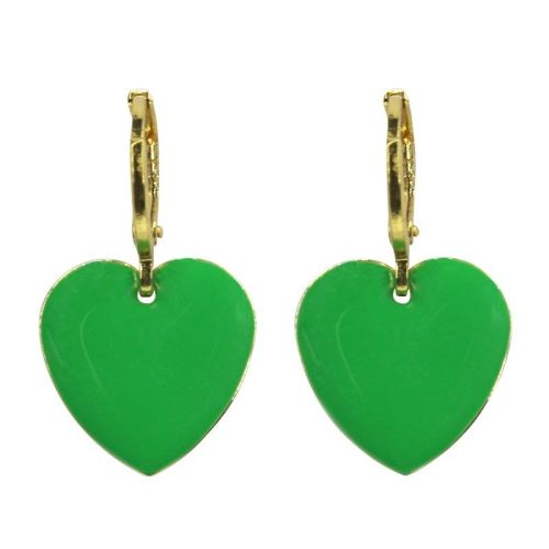 Urban Hippies Øredobber Kelly Green hearts gp