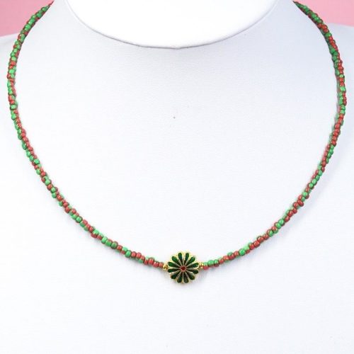 Urbain Hippies Smykke Choker  red/green floral