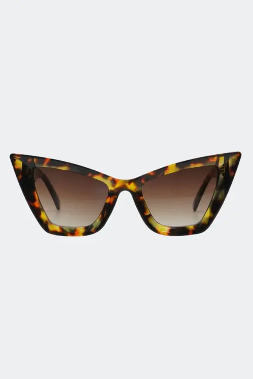 Chunky Cat Eye Tortoiseshell Solbriller