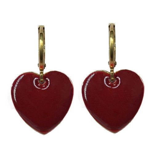 Urban Hippies Øredobber Garnet hearts gp