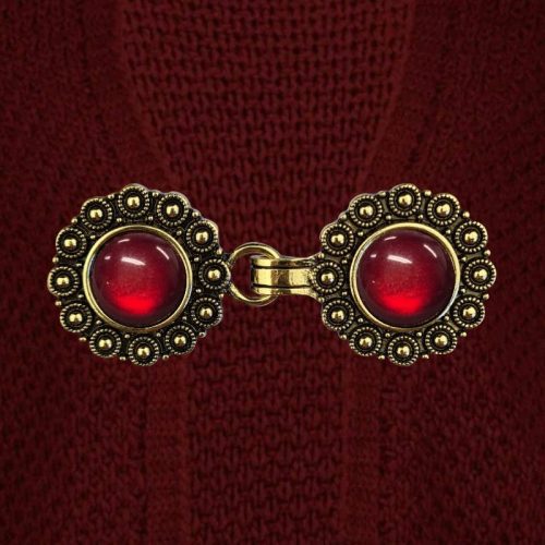 Urban Hippies Vest clip gold & dark red