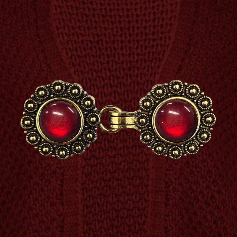 Urban Hippies Vest clip gold & dark red