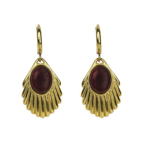 Urban Hippies Øredobber   Venus Tawny Red earrings gold