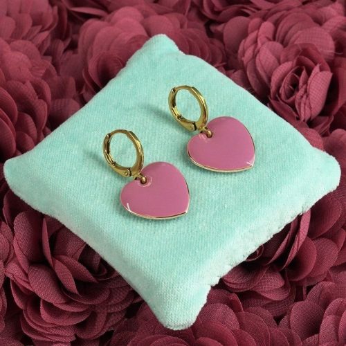 Urban Hippies Øredobber Mauve hearts gp