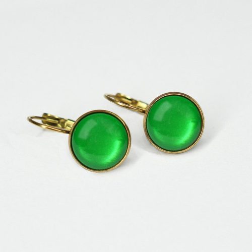 Urban Hippies Øredobber Dots Fern Green gp