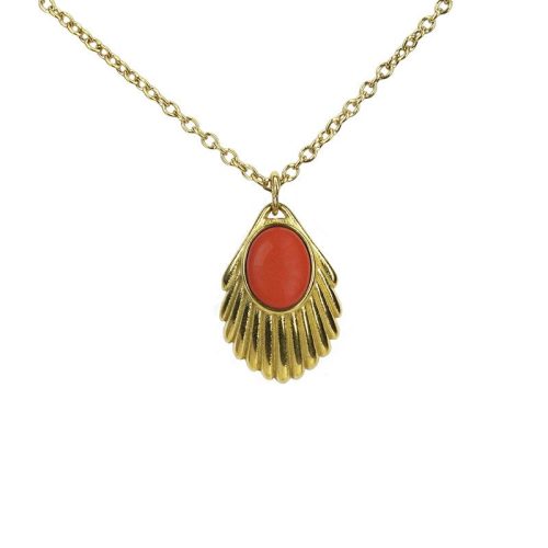 Urban Hippies Smykke  Venus Bloodcoral gold