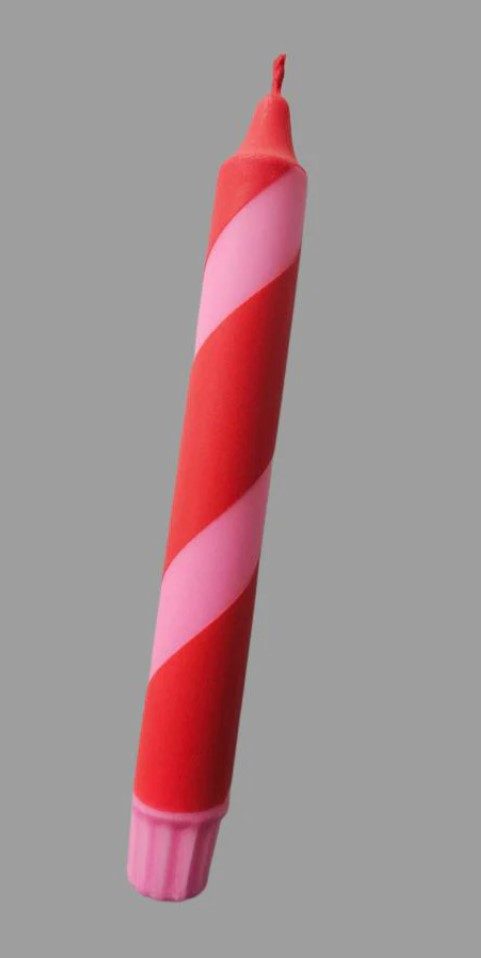 Mrs. Miccio Stearinlys Polka Red/pink