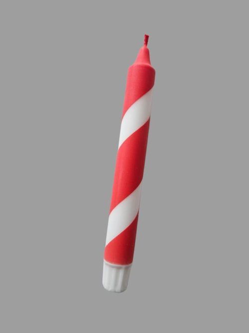 Mrs Miccio Stearinlys Polka Red/White