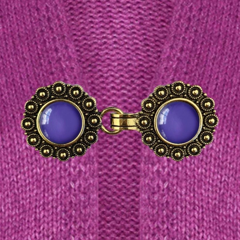 Urban Hippies Vest clip gold & iris purple