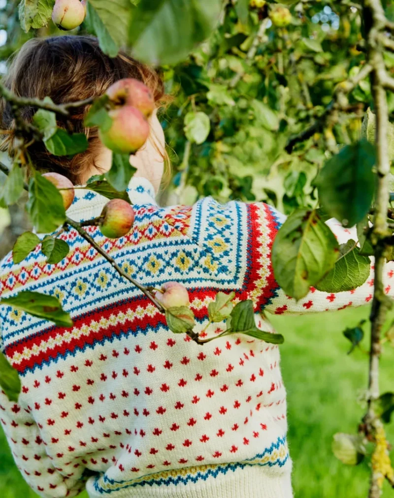 Heritage wool cardi Molly cream - Bilde 3