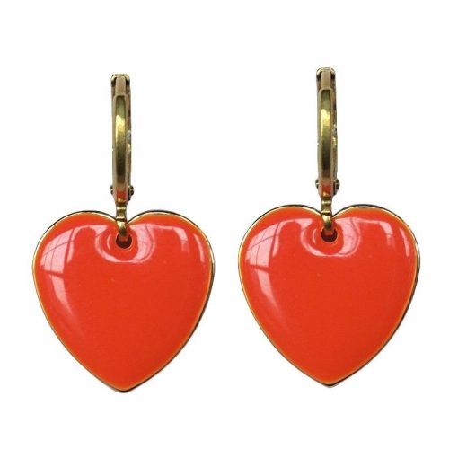 Urban Hippies Øredobber Tangerine hearts gp