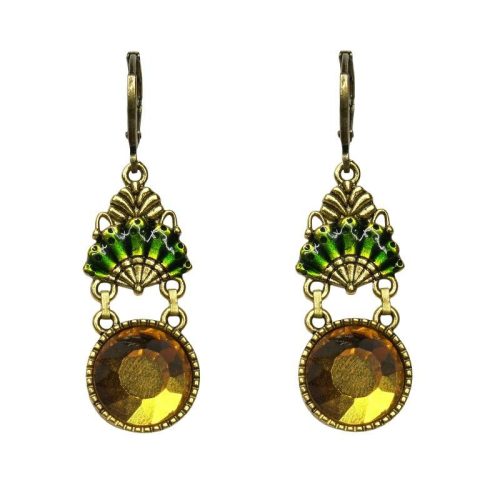 Urban Hippies Øredobber Alice green & golden