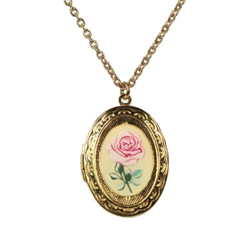 Urban Hippies Smykke Pink Flower Medaillon