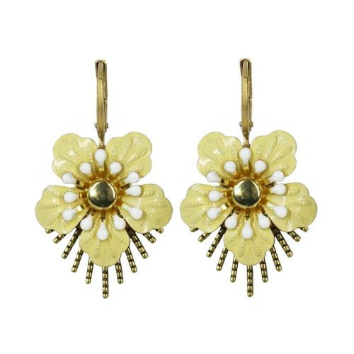Urban Hippies Øredobber Raio Soft Yellow