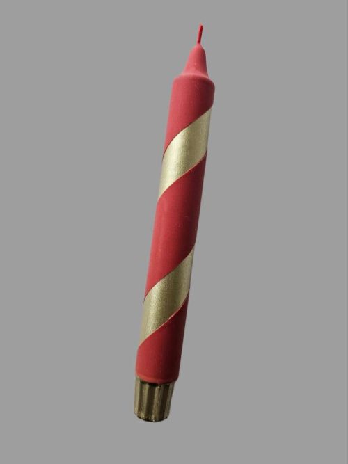 Mrs. Miccio Stearinlys Polka Red/Gold
