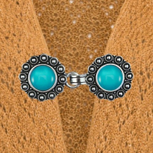 Urban Hippies Vest clip silver/aqua