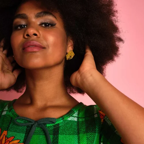 Yellow Sparkle Øredobber