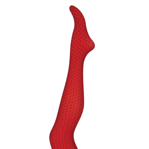 Margot strømpebukse Reds baby black dots