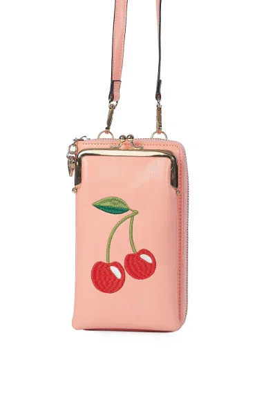 Cherry Pie Cross Body Phone Bag - Rosa