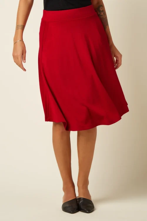 Serena Milano Crepe Skjørt - Chili Red