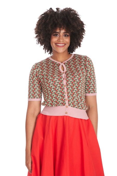 SAGE GREEN HEART WONDERS CARDIGAN