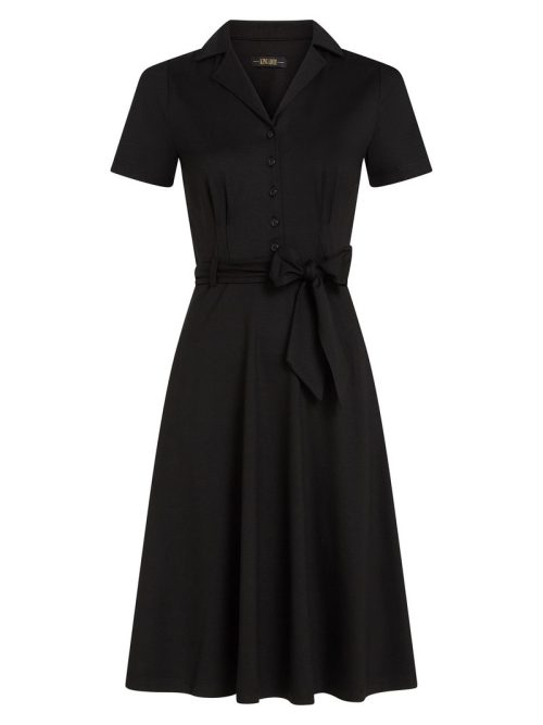 Sheeva Viscose Classic Kjole - Black