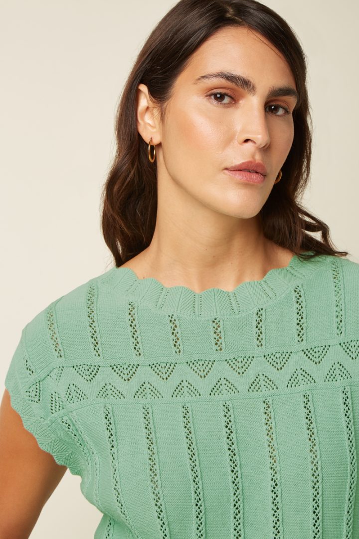 Liora Rocky Ajour Topp - Minty Meadow - Bilde 3