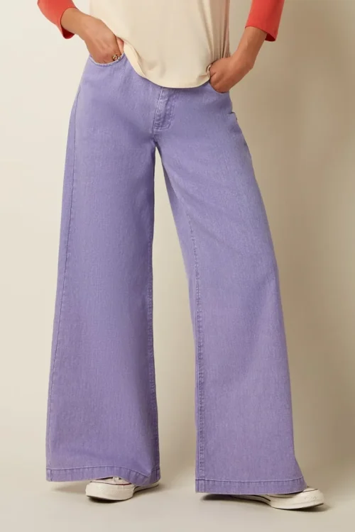 Peppa Petit Colored Denim Bukse - Sheer Lilac