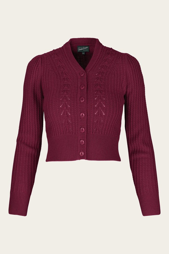 The Scandi Summer Cardi - Wine wool - Bilde 5