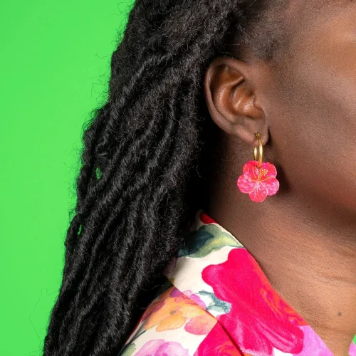 Hibiscus øredobber