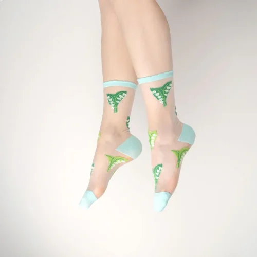 Lily of the Valley Sheer Socks