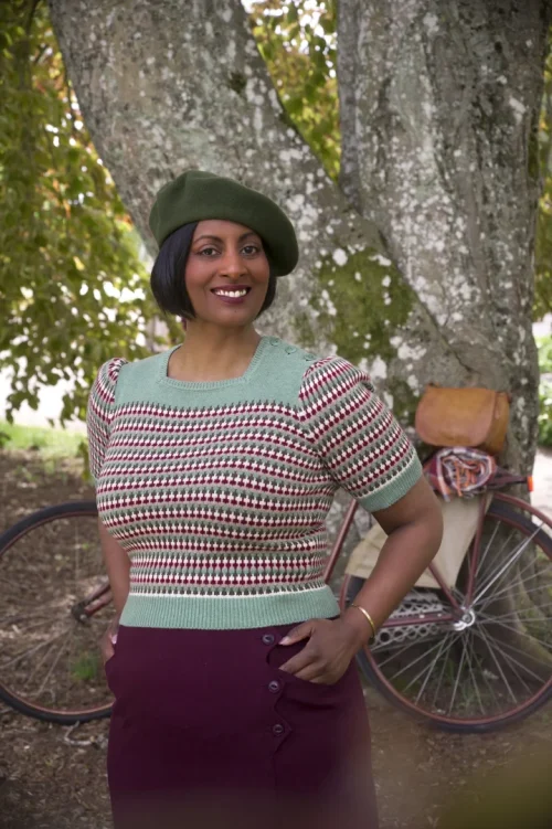 The Technicolor Cotton Topp - Misty green cotton/cashmere