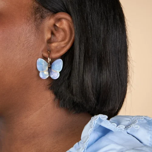 Lavender Butterfly øredobber