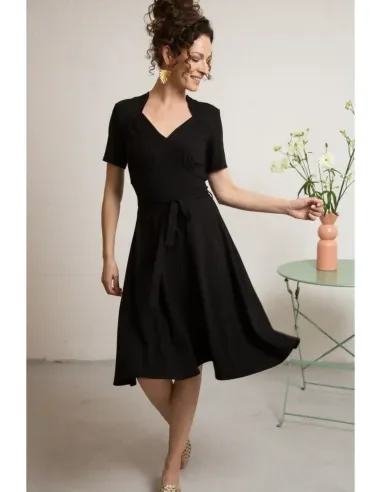 Hollywood Black Tricot Deluxe Kjole
