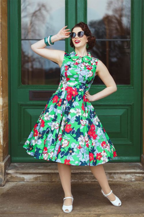 Emerald Botanica Swing Kjole