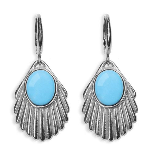 Urban Hippies Øredobber Venus Aqua Silver